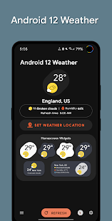 Android 12 Weather Widgets 5.1 screenshots 1