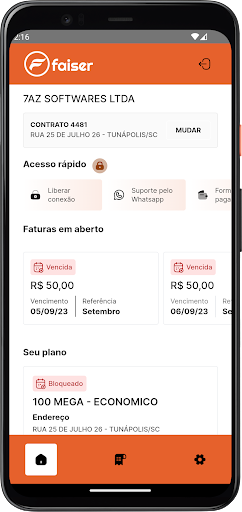 Android application FAISER screenshort