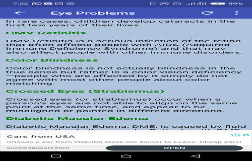Eye Problems Info