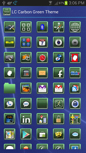 LC Carbon Green Theme Screen 3