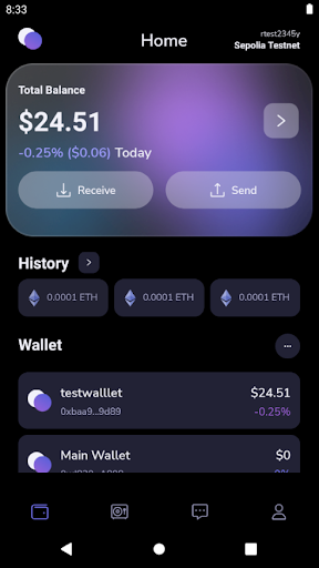 Android application passtool wallet screenshort