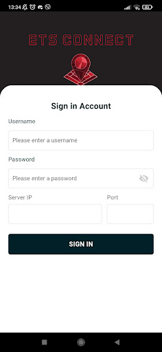 Android application ETS Connect screenshort
