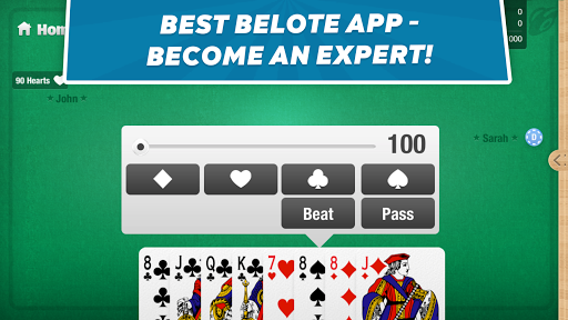 Android application Belote Coinche - card game screenshort