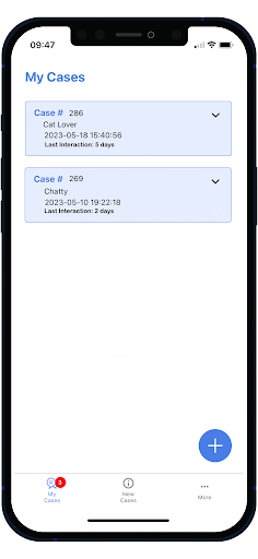 Android application Support MH screenshort