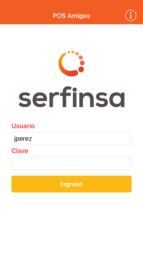 Android application AppPOS Serfinsa screenshort