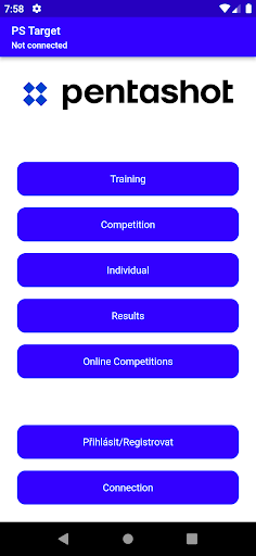 Android application PS Target screenshort