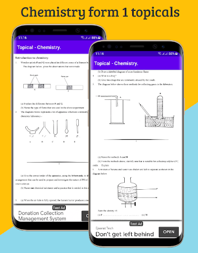Android application Chemistry: form 1-4 topicals. screenshort