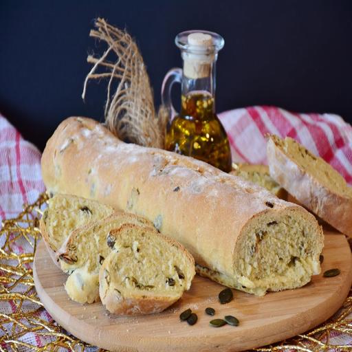 Baked bread recipe logo