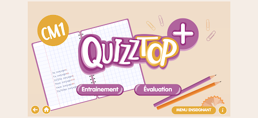 Android application Quizztop+ Conjugaison CM screenshort