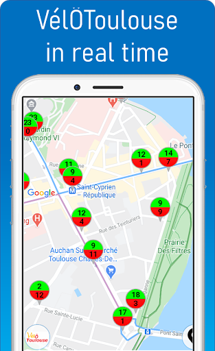 Bicycle lanes Toulouse Screen 3