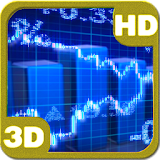 Stock Market Ticker Tape 3D icon