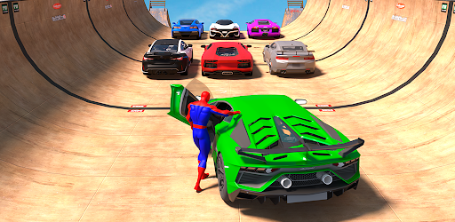 Superhero Car: Mega Ramp Games Mod Mở Khóa Full Version v3.25