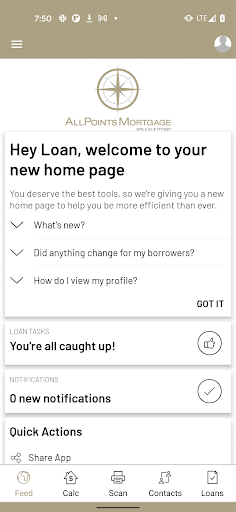 Android application Allpoints Mortgage screenshort