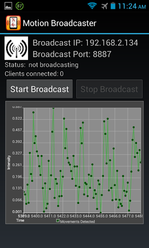 Motion Broadcaster Screen 2