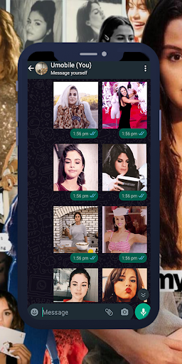 Salena Gomez GIF WASticker Screen 2
