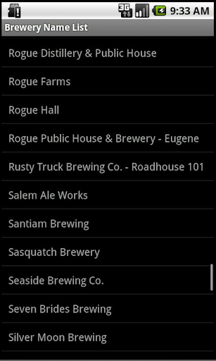 Oregon Brewery Finder: Phones Screen 3