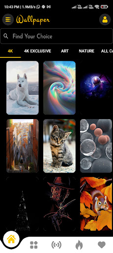 Android application 4k HD Background - Wallpapers screenshort