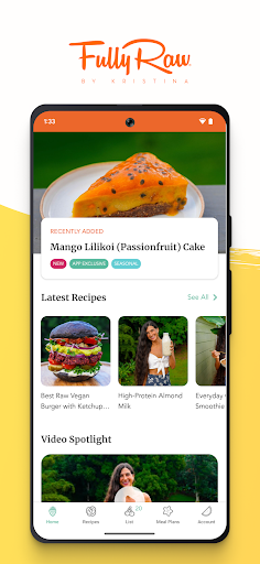 Android application FullyRaw by Kristina screenshort