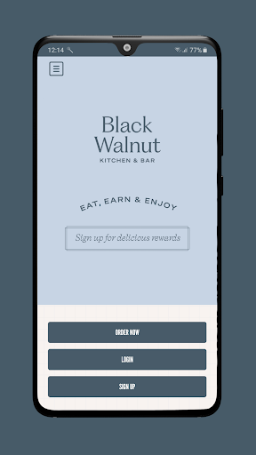 Android application Black Walnut Cafe screenshort