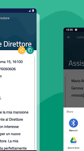 Lettera di presentazione Screen 3