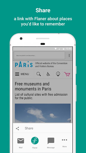 Android application Flaner screenshort
