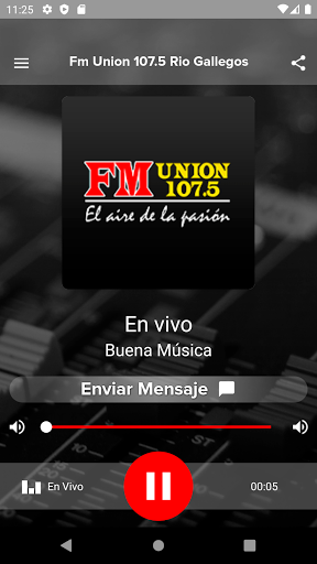 Android application Fm Union 107.5 Rio Gallegos screenshort