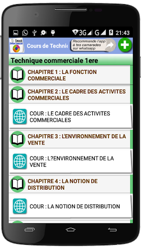 Cours de Technique Commerciale Screen 3
