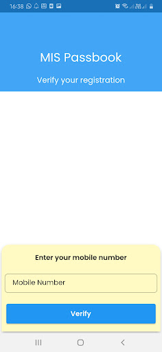 Android application MIS Passbook screenshort