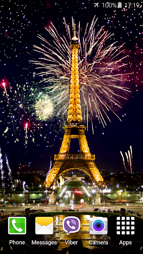 Fireworks in Paris Video Wall Screen 2