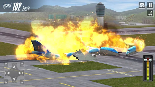 Crash d'avion jeux d'avion vol