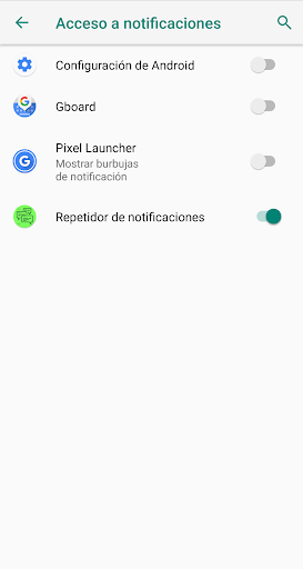Repetidor de notificaciones Screen 2