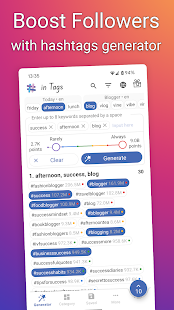 in Tags - AI Hashtag generator Screenshot