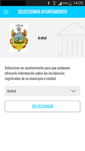 Android application Cuida tu municipio screenshort