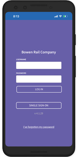 Android application Bowen Rail screenshort