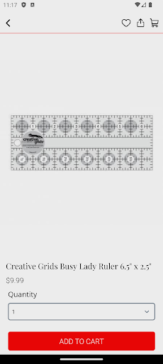 Screenshot of Busy Lady Quilt Shop