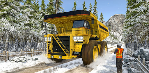 Snow Dump Truck Driving Game Screen 3