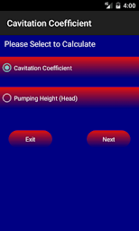Cavitation Coefficient