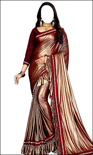 Women Fashion Ruffle Sarees Screen 3