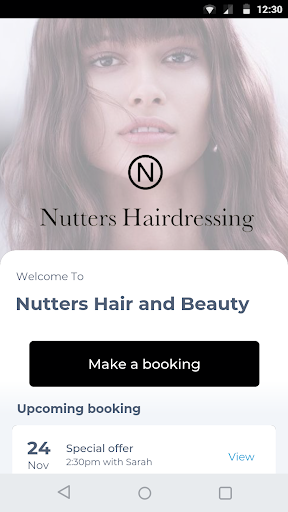 Android application Nutters Hair and Beauty screenshort