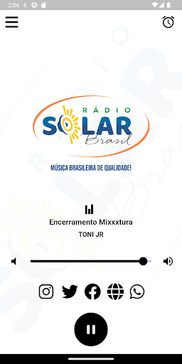 Android application Rádio Solar Brasil screenshort