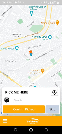 SafeRides Passenger Screen 3