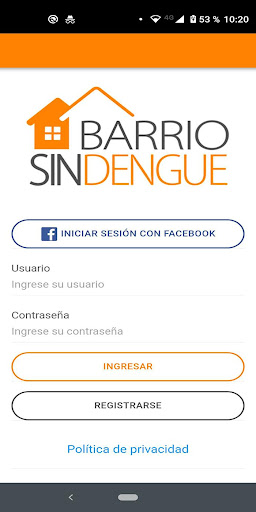 Android application Barrio Sin Dengue screenshort