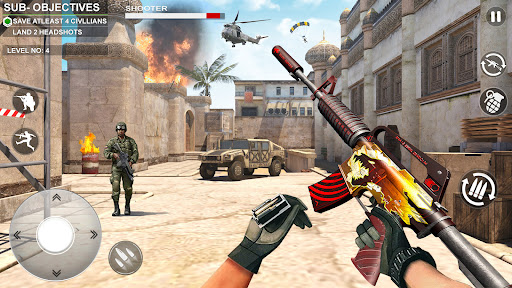Android application Cover Shooting Fire Gun Game screenshort