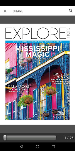 Android application Explore More Magazine screenshort