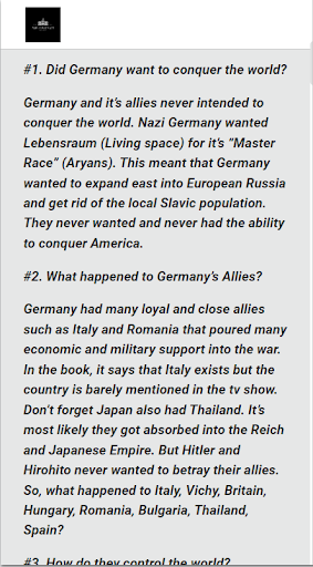 The Alternate History : WW2 Screen 2