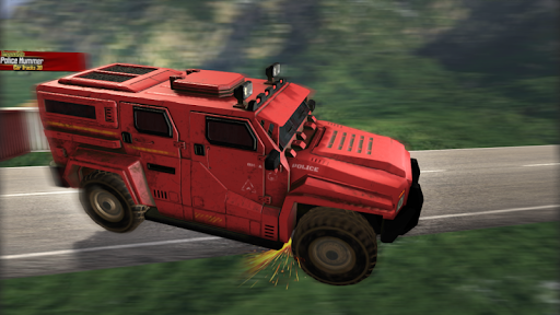Impossible Police Hummer Car Track 3D