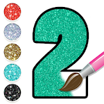 Cover Image of Download Glitter Number Coloring and Drawing Book 6.0 APK