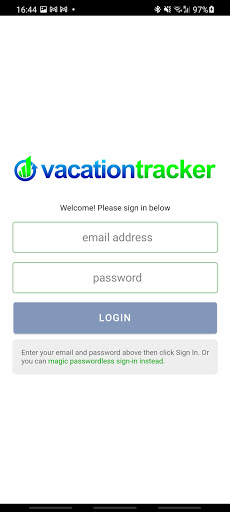 Android application VacationTracker screenshort