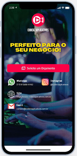 Android application Coderz Aplicativos screenshort