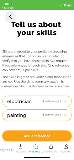 Android application FixForward screenshort